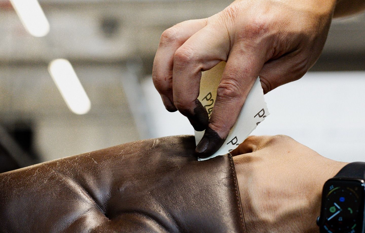 Möbelrestaurering av soffa